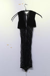 RUI hollow knitted half skirt RSS23KN13 ONYX black